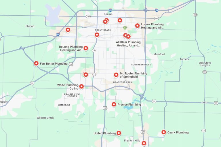 Local contractor Google Maps listings in US city – why local SEO matters